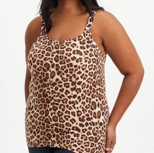 TORRID Foxy Cheetah Print Wide Strap Tank
